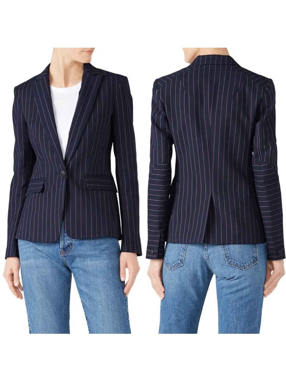 Rag and Bone Pinstripe Blazer Worn in Mean Girls Broadway Play